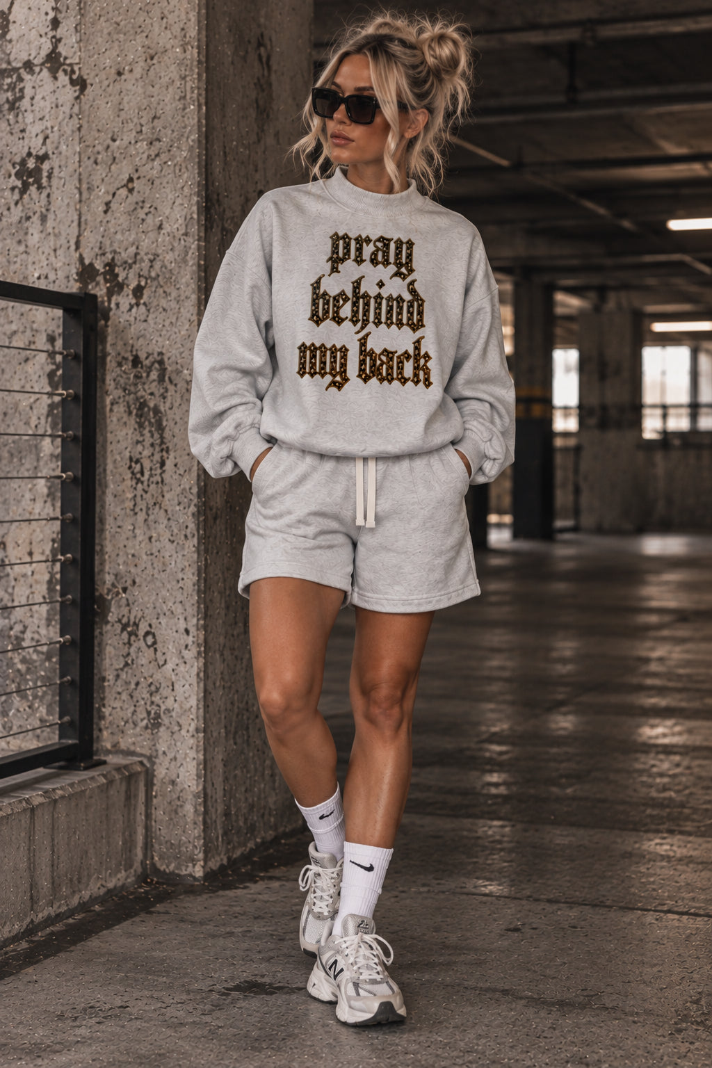 PRAY BEHIND MY BACK Matching Fleece Shorts (SHORTS ONLY)