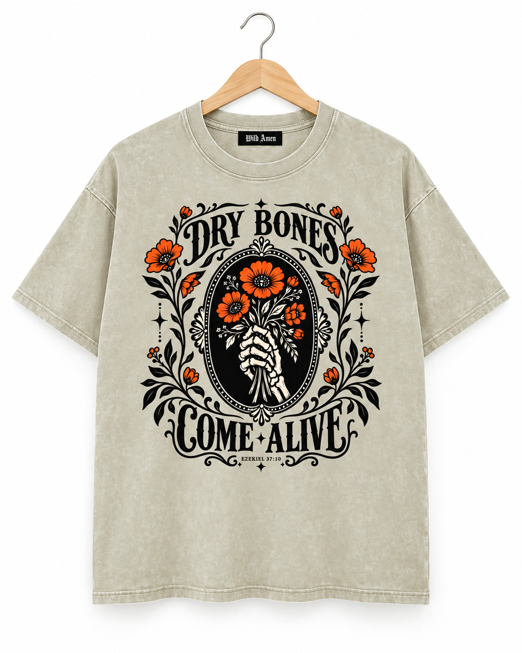 DRY BONES COME ALIVE | Ezekiel 37 | Vintage Washed Graphic Tee