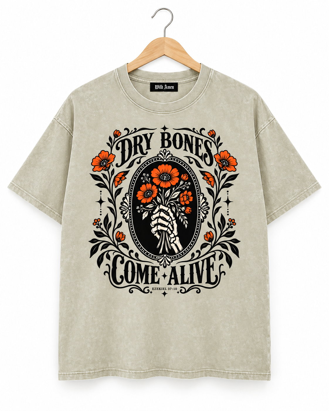 DRY BONES COME ALIVE | Ezekiel 37 | Vintage Washed Graphic Tee