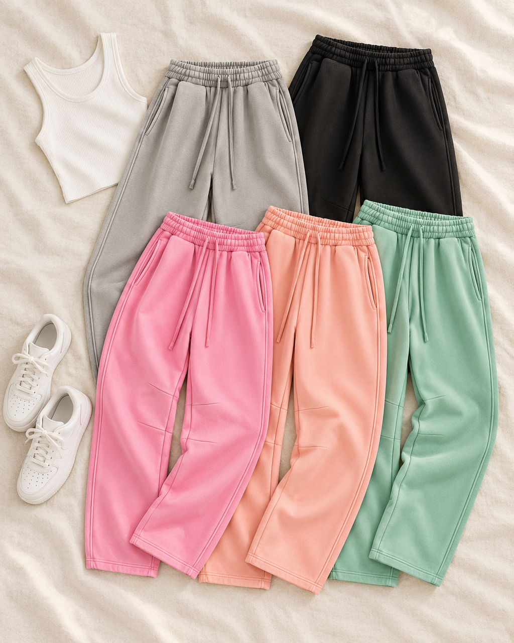 Matching Vintage Wash Fleece Barrel Sweatpants (SWEATPANTS ONLY)
