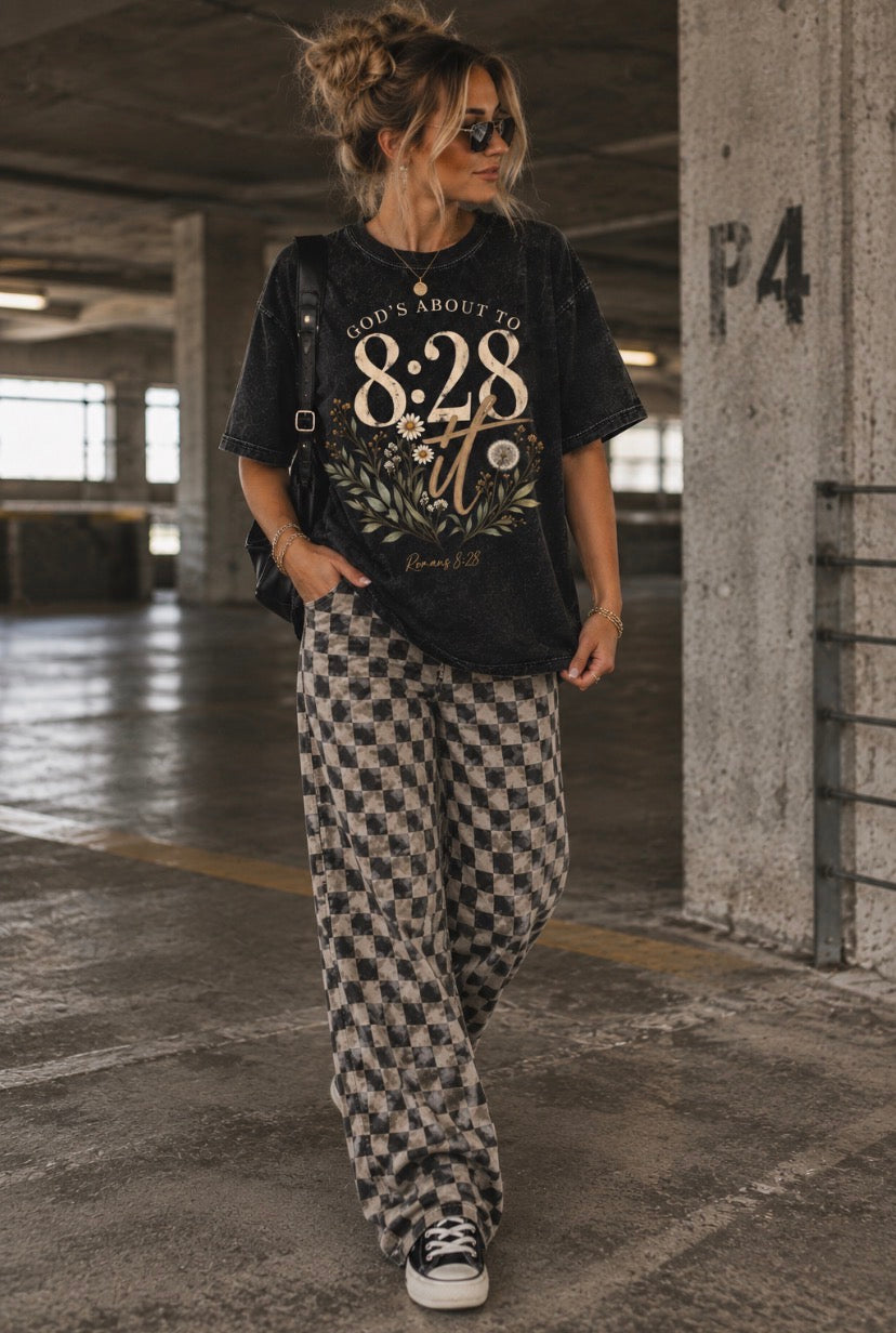 Wildflower GOD'S ABOUT TO 8:28 IT | Oversized Vintage T-Shirt